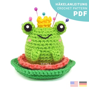 Crochet Pattern PDF - Froggy Pin Cushion - Amigurumi