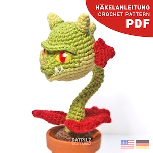 Crochet Pattern PDF - Snap Dragon - Plants vs. Zombies - Amigurumi