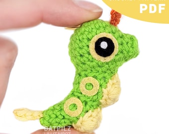 Crochet Pattern PDF - Amigurumi - Mini Pocket Monster - Caterpillar