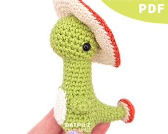 Crochet Pattern PDF - Dinoshroom - Amigurumi