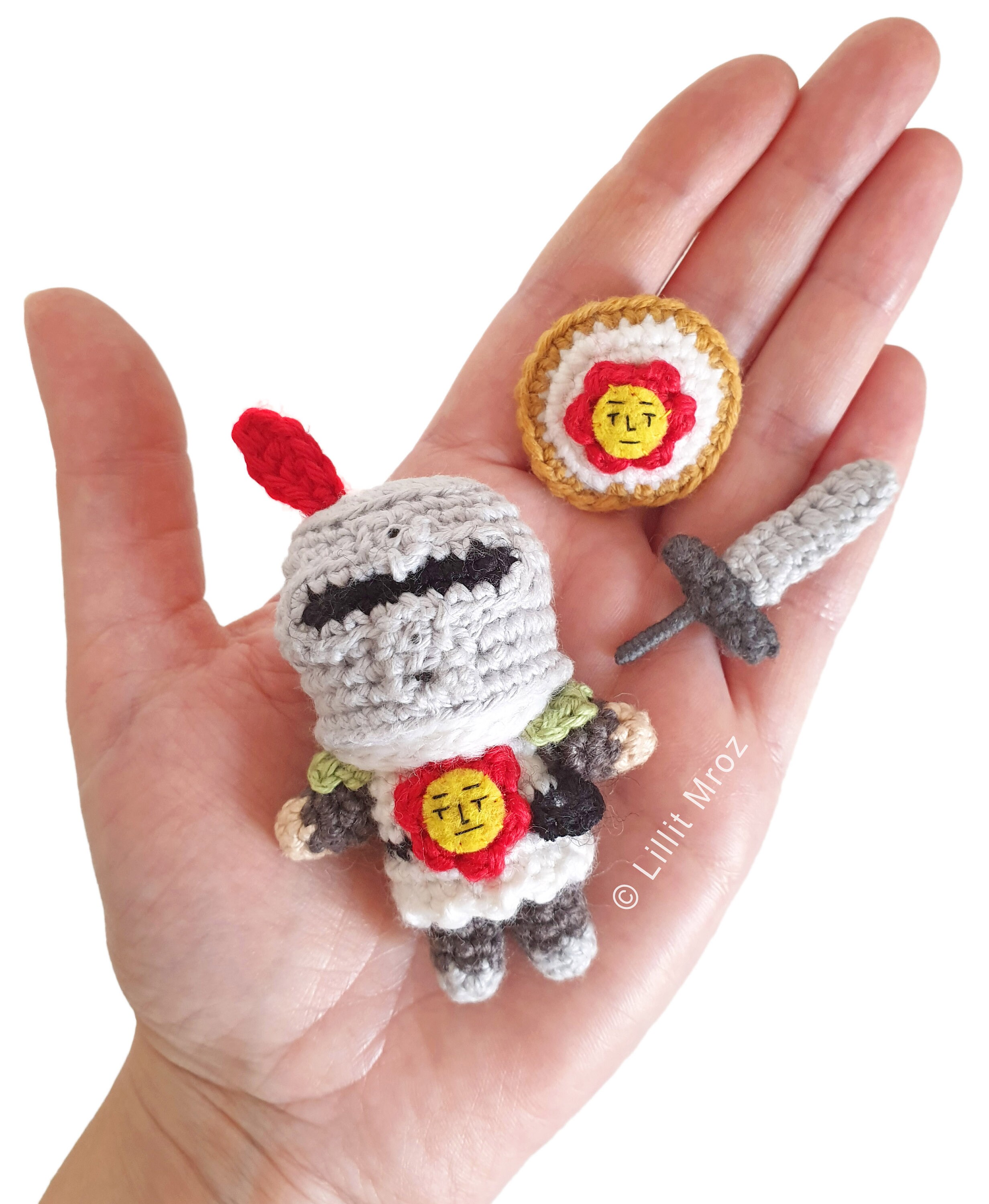 Crochet Pattern Knight Solaire Dark Souls Amigurumi Etsy Canada