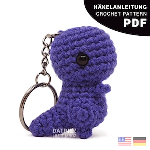 Crochet Pattern PDF - T-Rex Keychain - Amigurumi