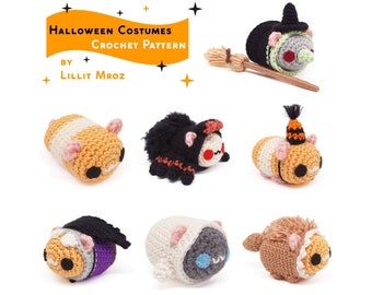 Crochet Pattern - Costume Hamster Halloweenparty - Amigurumi