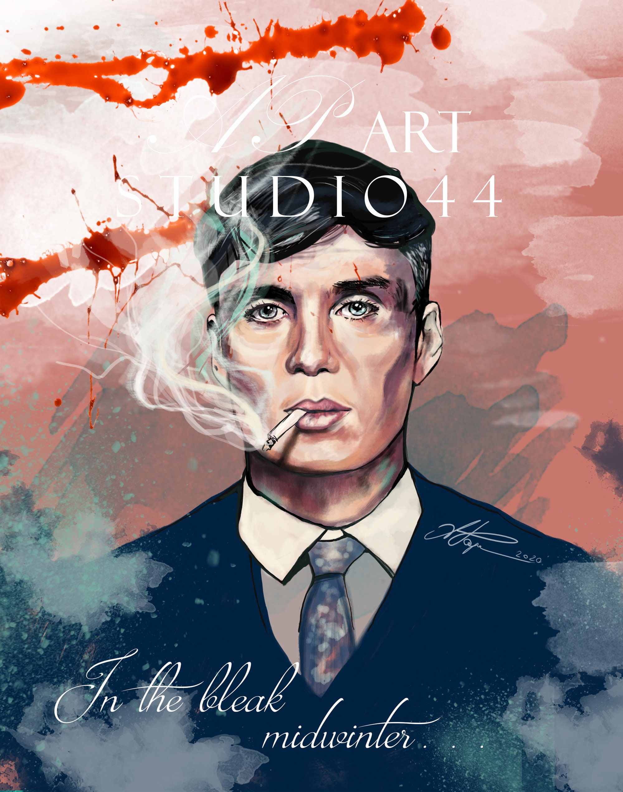 Peaky Blinders Crime Drama TV Series Vintage Thomas Shelby Wall Decor  Poster