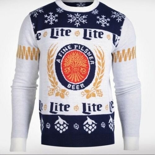 Miller Lite Christmas Sweater - Etsy