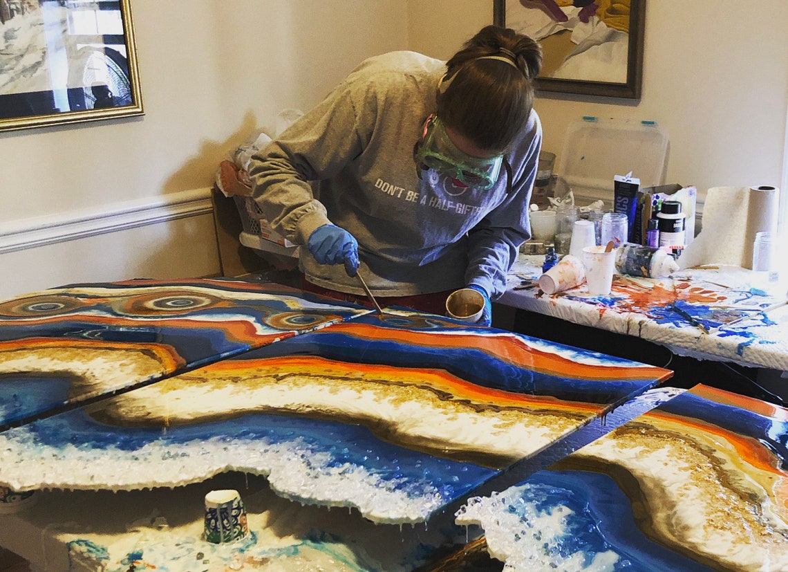 Resin Online Classes Beginners Course 1 7 parts Etsy