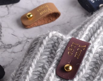 Tags Labels Handmade Leather Tag Label Clothes Clothing Crochet Made Items  Sewing Hand Knitting Embossed Retro Sew Pu 