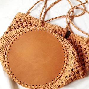 Circle Bottom for Knitting Bag 20cm , Bottom With Holes, Bag Base for  Crochet, PU Leather Accessories for Knitting Cotton Yarn T-shirt Yarn - Etsy