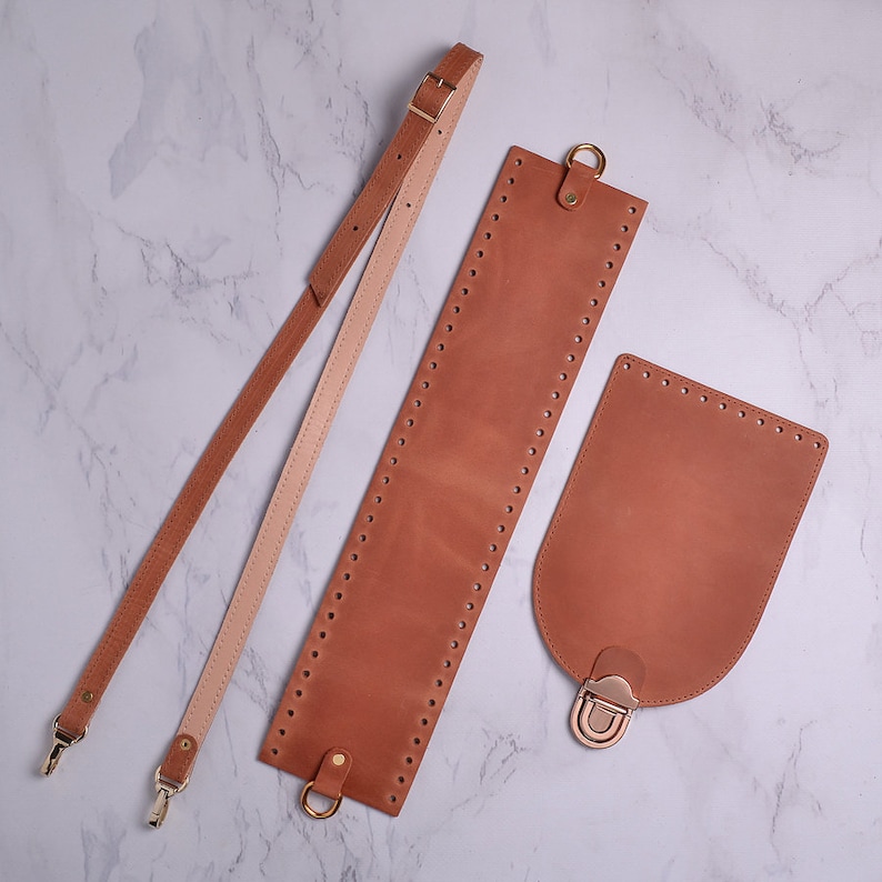 Leather Kit for Circle Bag Cording Cord Bag Yarn Bag How Etsy