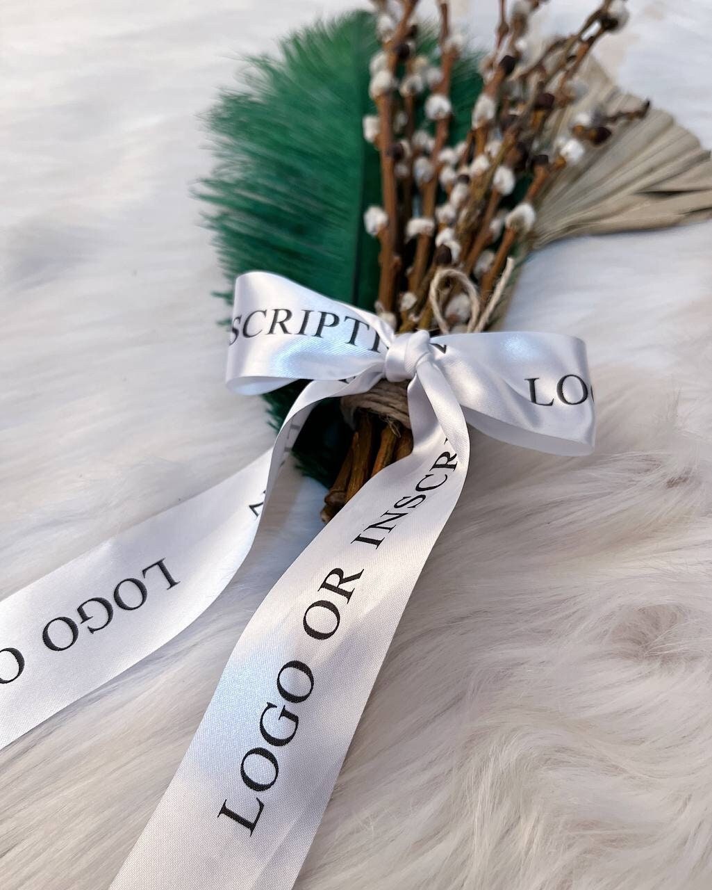 Custom Ribbon With Your Logo, Personalized Fabric Ribbon Strip for Gift ...