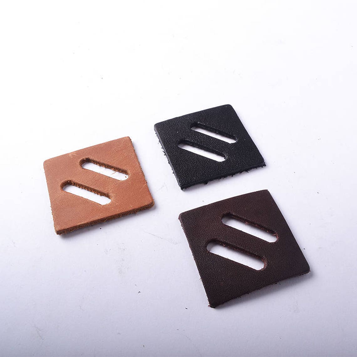 Leather Patch for Backpack Diamond Leather Sewn Square Patch Etsy UK