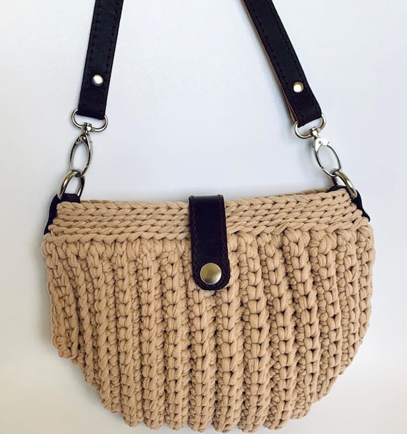 Anses de sac en cuir veritable avec vis et anneaux en D a la bandouliere et aux poignees fixees anses en cuir pour le tricot sac au crochet bricolage bandouliere Etsy