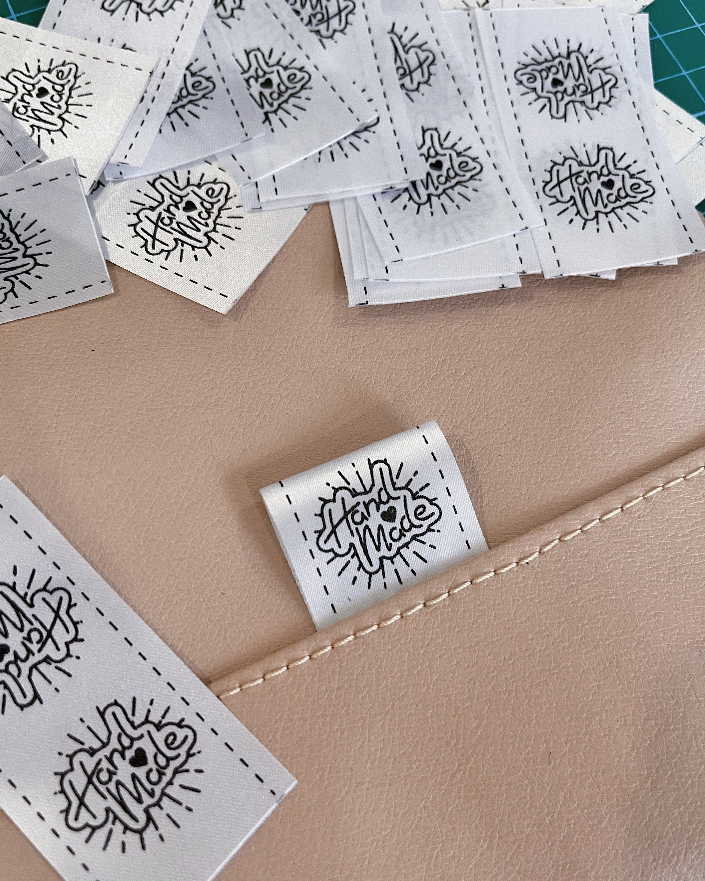 Custom Faux Leather Tags With Rivets, Personalized Labels With Your Own  Logo, Tags for Handmade Items, for Knitting and Crochet,3x0.85 Inch 