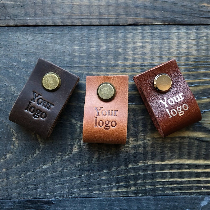 Custom Tags for Handmade Items Real Leather Personalized Etsy