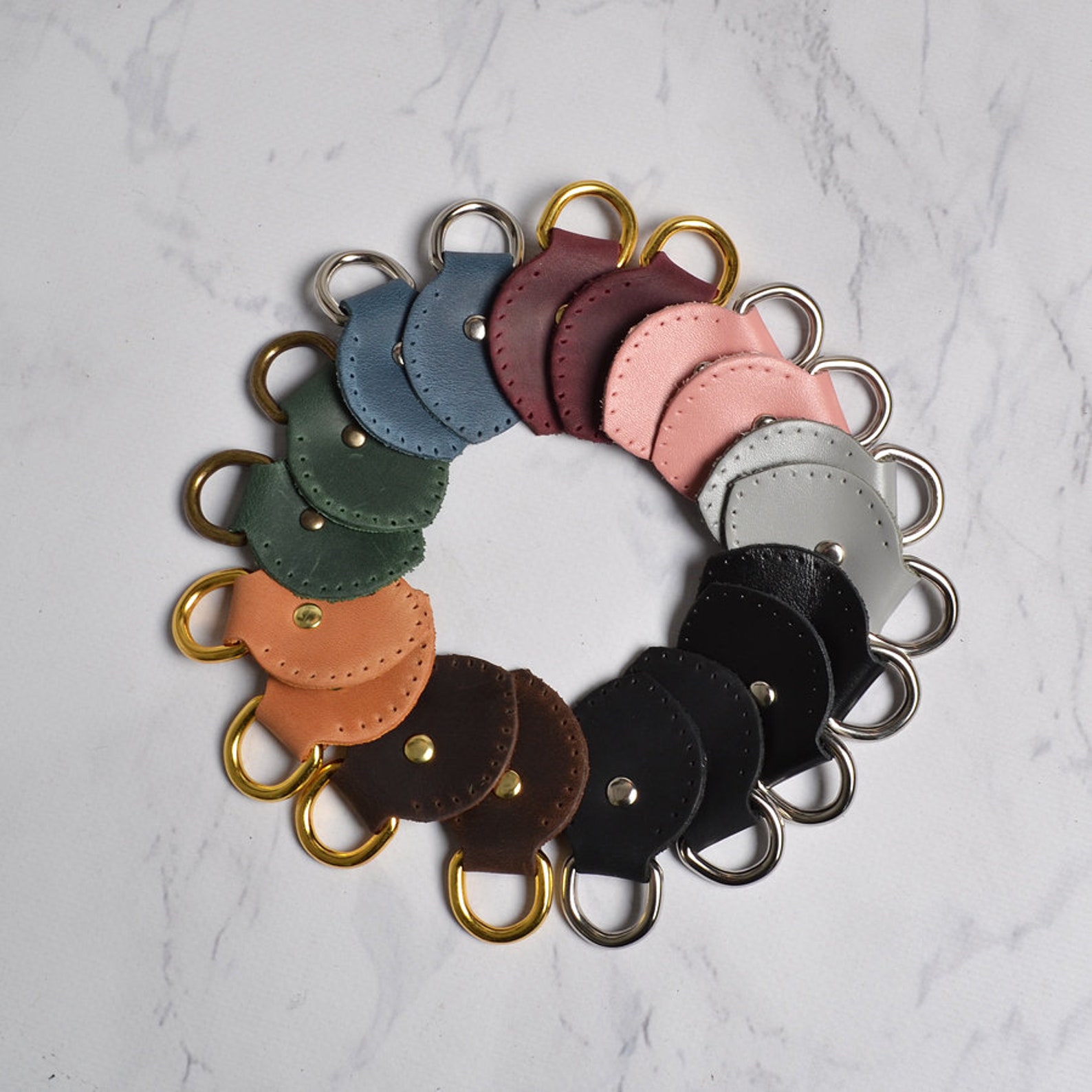 Leather Belt loops sewing taps with D Ring for bag handles 1 Etsy