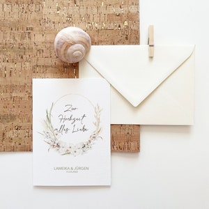 Wedding card BOHO