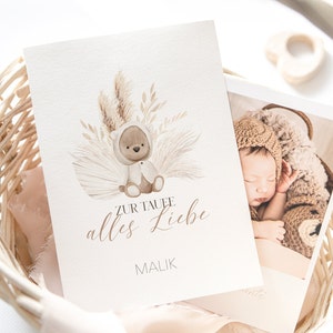 Christening card BOHO-MAILA, name festival, name consecration