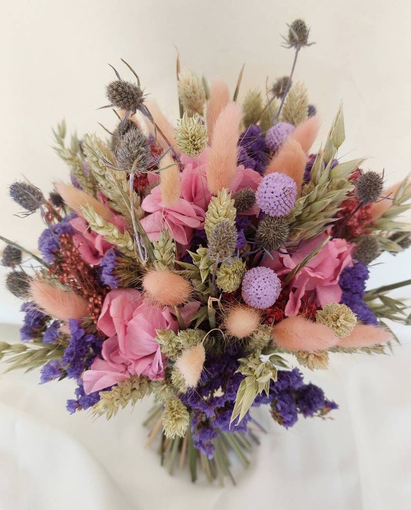 Bouquet de Fleurs Séchées/Décoration d'intérieur Naturelle