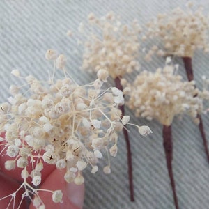 Hair flowers on spike / hairpin for hairstyle or bun / wedding hair flowers