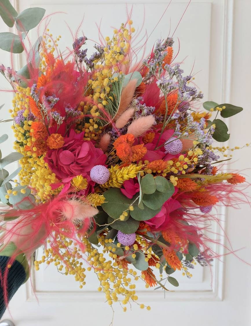 Bouquet de Fleurs Séchées/Décoration d'intérieur Naturelle