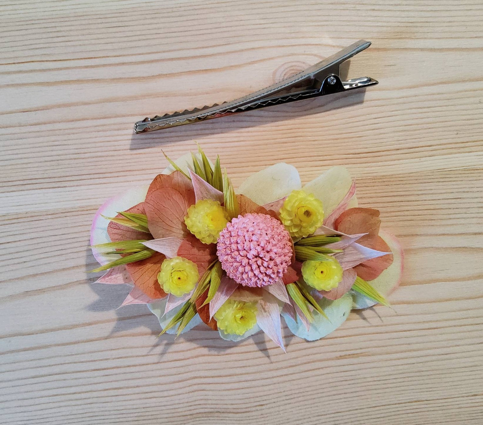 Pince cheveux en fleurs s ch es barette cheveux Etsy Pince cheveux en fleurs s ch es barette cheveux Etsy