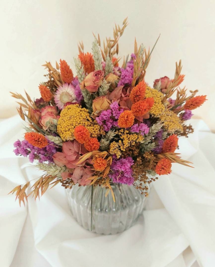 Bouquet de Fleurs Séchées/Décoration d'intérieur Naturelle