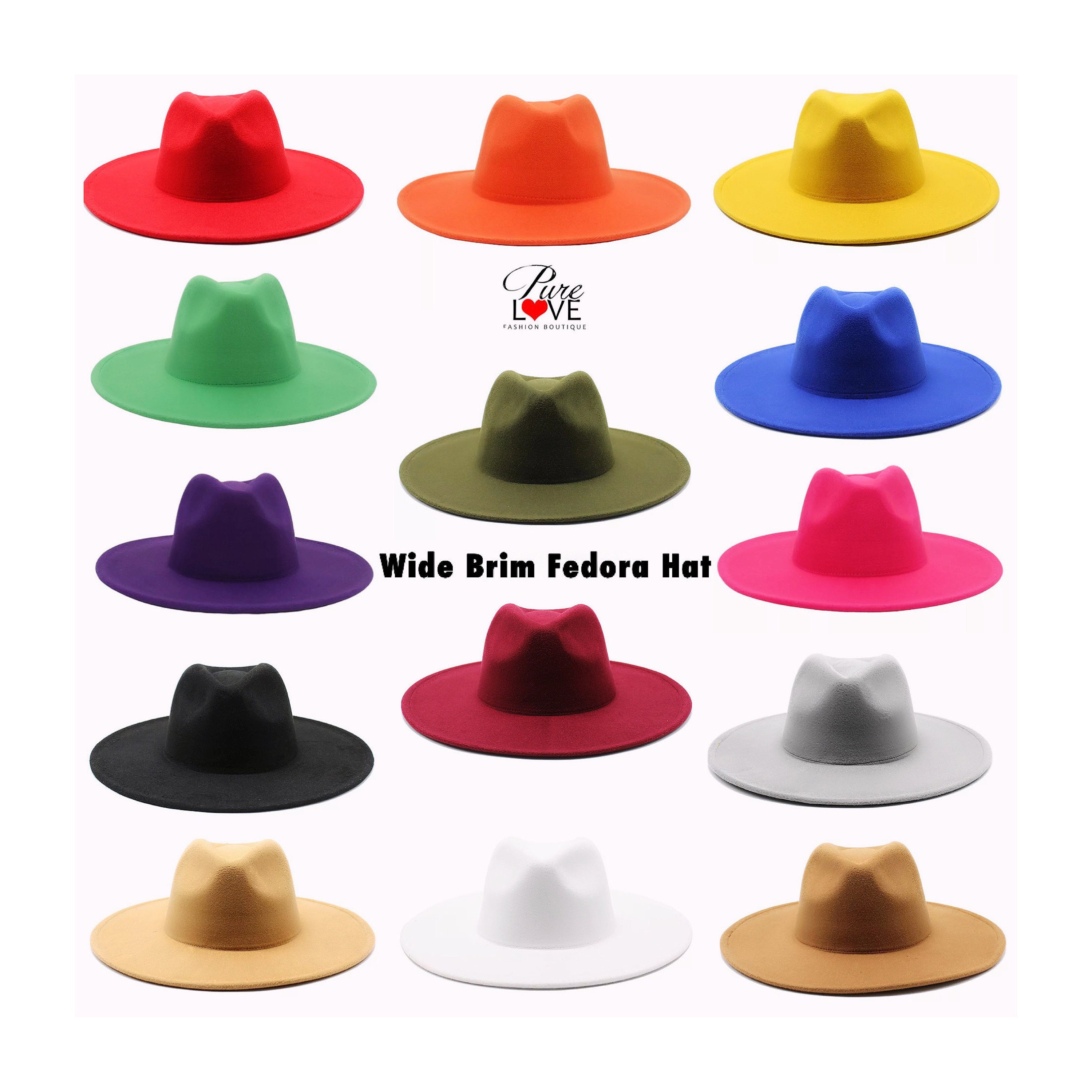 Off-white Fedora Hat, Wide Brim Fedora, Large Brim Fedora, Men Fedora Hat,  Fedora Hat for Man and Woman, Felt Fedora Hat, Man Fedora Hat 