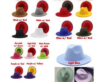 Fedora Hat for Men and Women - Multiple Colors Available