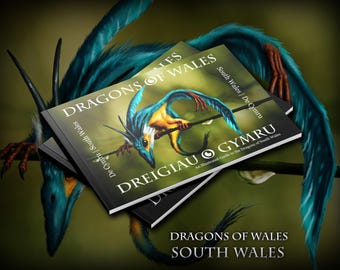 Drachen von Wales (Band Eins, Südwales) - Illustriertes Buch