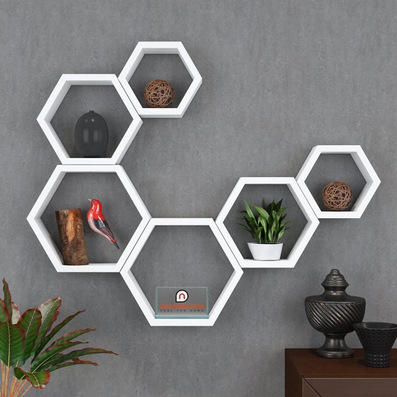 Hexagon Shelves Hexagon Wall Shelf Hexagon Wall Decor Etsy UK