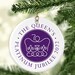 2022 Platinum Jubilee Christmas Ornament - Queen Elizabeth II Platinum Jubilee Commemorative -  The Queen's Platinum Jubilee Emblem 
