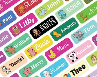 Personalised School Stickers: Waterproof Custom Name Labels