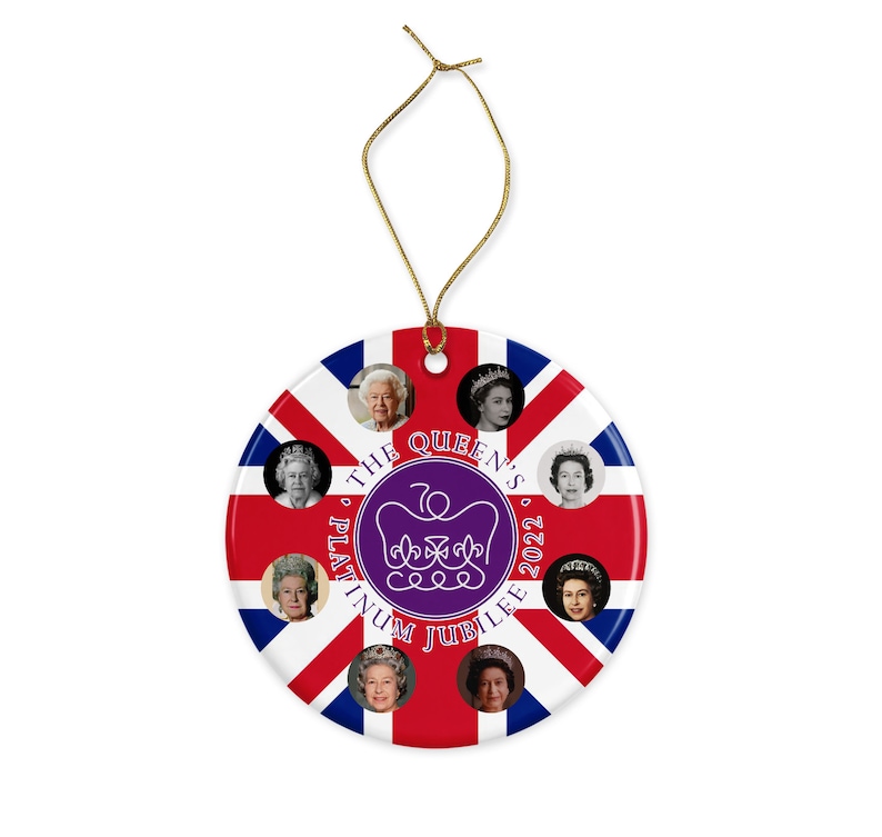 2022 Platinum Jubilee Christmas Ornament Queen Elizabeth II Etsy