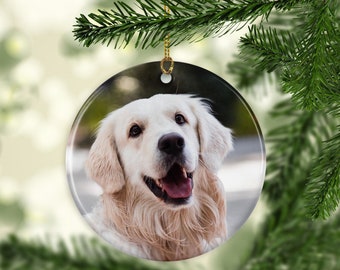 Personalized Photo Ornament: Custom Ceramic, Acrylic, or MDF Ornament