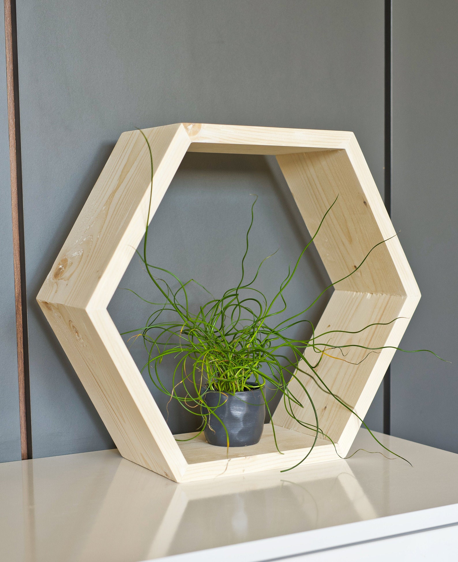 Hexagon Shelves Hexagon Wall Shelf Hexagon Wall Decor Etsy UK