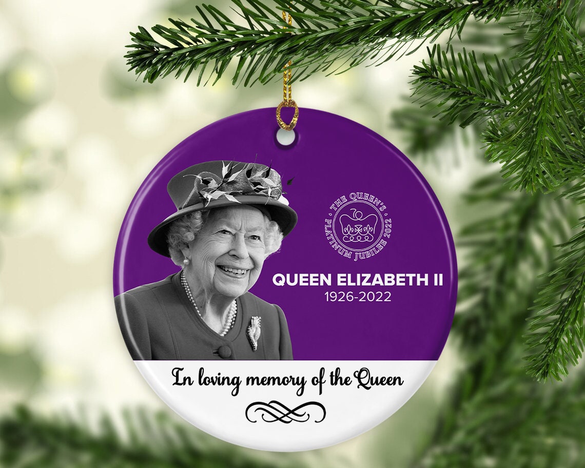Queen Elizabeth II Ornament Platinum Jubilee Commemorative - Etsy