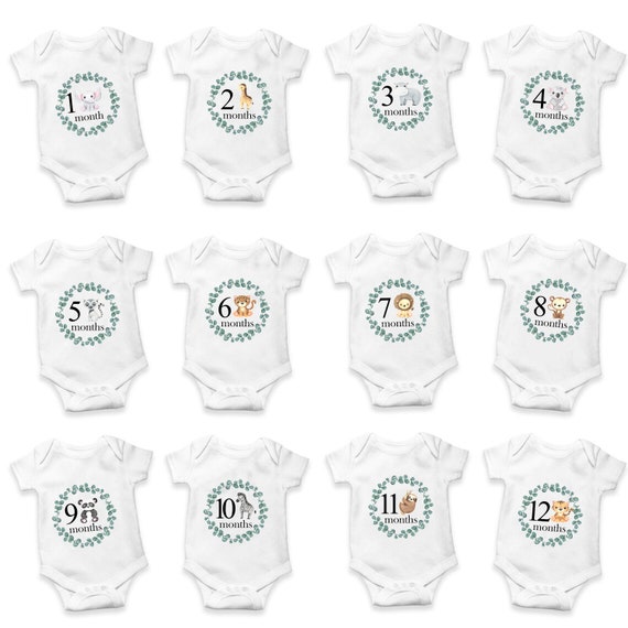 Milestone Monthly Babygrow Set Baby Vests Baby Shower Gift Milestone Onesies Baby Gifts Baby Hamper Pregnancy New Mum Gift Newborn Etsy