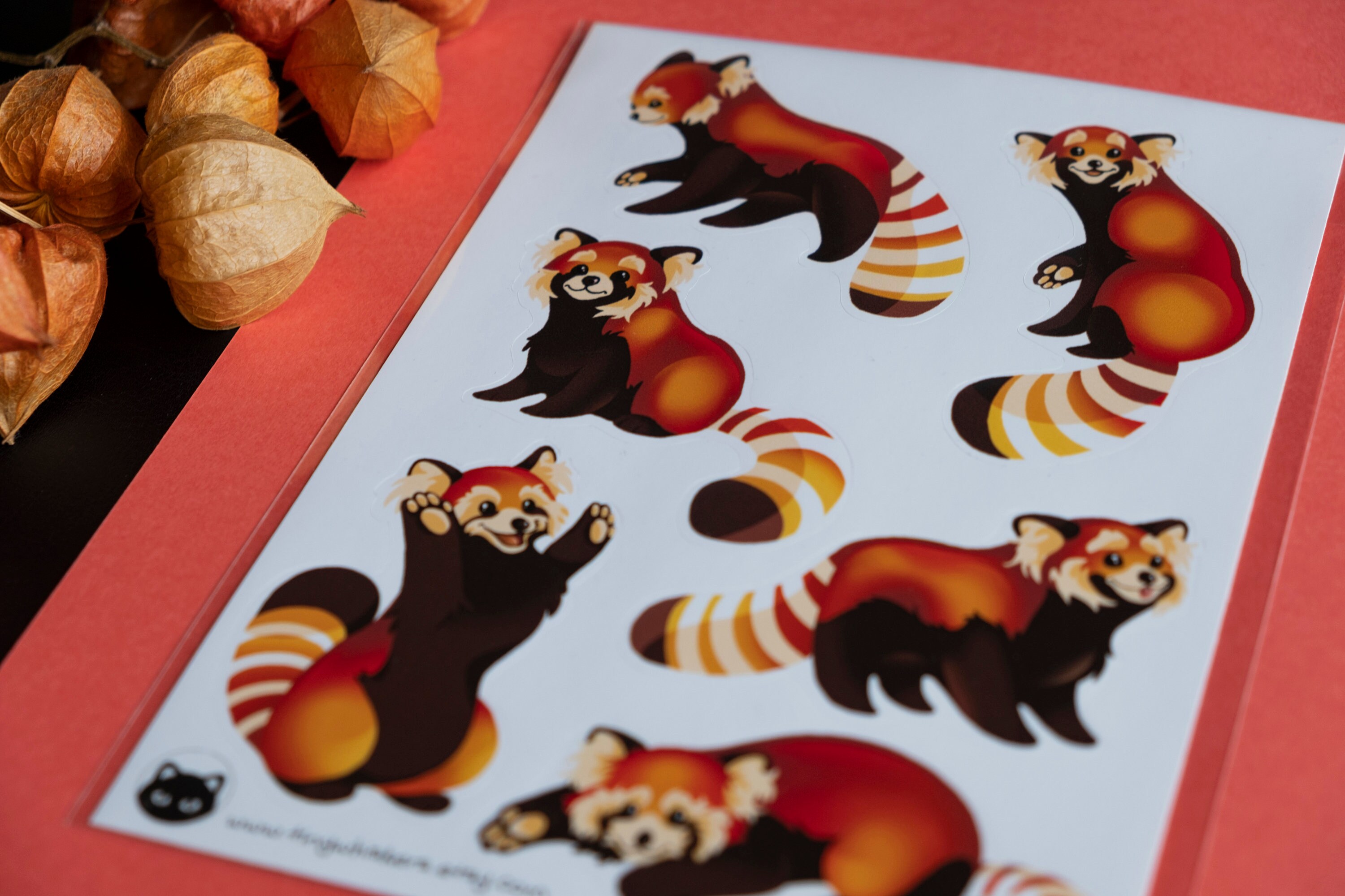 Cute Red Panda Stickers, Sticker Sheet, Matte Vinyl, A5 - Etsy