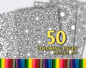 50 Coloring Printable Pages