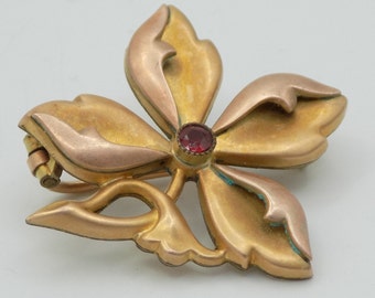 ORIA Vintage brooch,orIA brooch,flower shape,Art Nouveau style,Vintage jewelry,Vintage gift,woman brooch,woman jewel,girl,woman gift