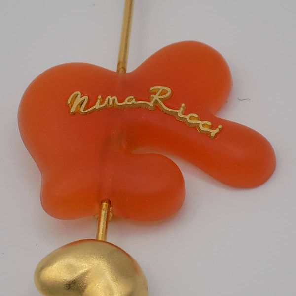 Broche NINA RICCI Rouge - Neuf Sans Emballage - Jamais Portée