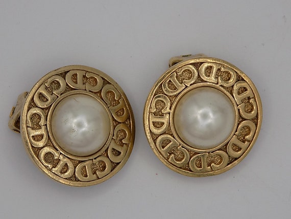 vintage dior clip on earrings