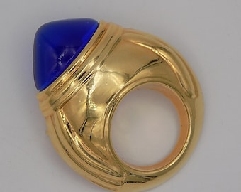 BOUCHERON,Vintage brooch,Gold plated,Ring shape,Made in France,Vintage gift,women's brooch,girl's brooch,woman's gift,girl's gift,woman