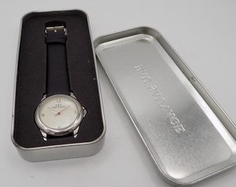 Wild Water Watch,CHRISTIAN DIOR,vintage watch,Men's watch,elegant watch,black bracelet, stamped Wild Water, quartz, original box