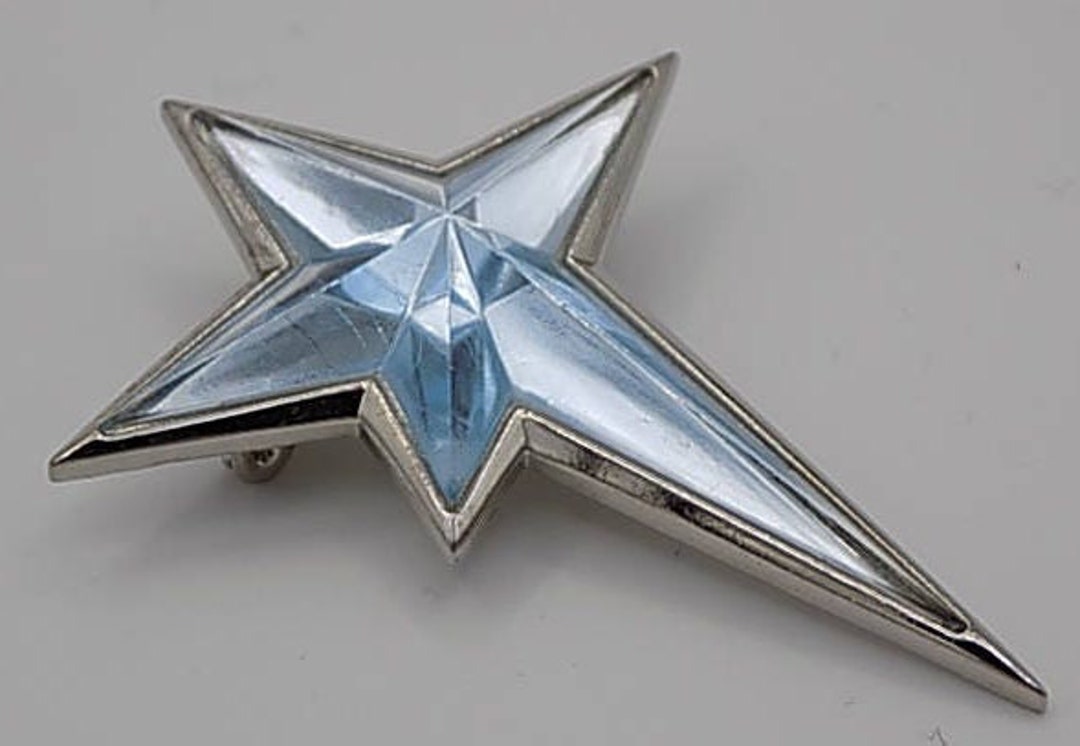 THIERRY MUGLER PARIS Vintage Brooch, Star Shaped, Made in France, Paris, Luxury, France, Paris