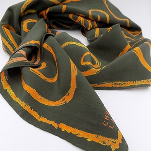 Christian Lacroix,Silk Square,Silk Scarf,Gift for Mother&#39;s Day,Women&#39;s Gift,Vintage Scarf,Vintage Gift,Silk Scarf
