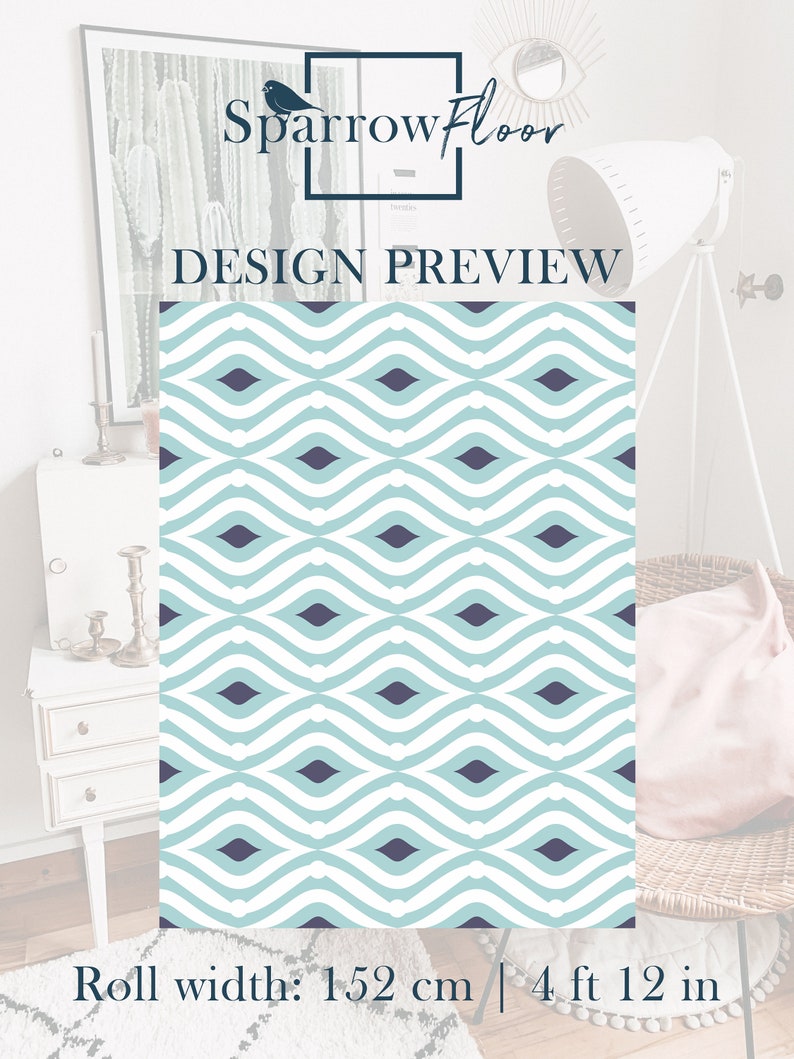 Wave Vinyl PVC Flooring Modern Nursery Old Style Flooring Etsy