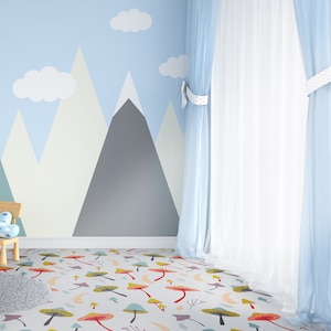 Forage Vinyl PVC Flooring, Retro Floor Decoration, Painted Floors, DIY Flooring #20MF