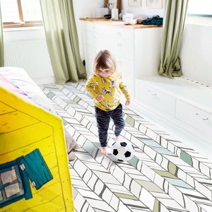 Grini Vinyl PVC Flooring, Floor Covering, Scandinavian Pattern, DIY Flooring #10V