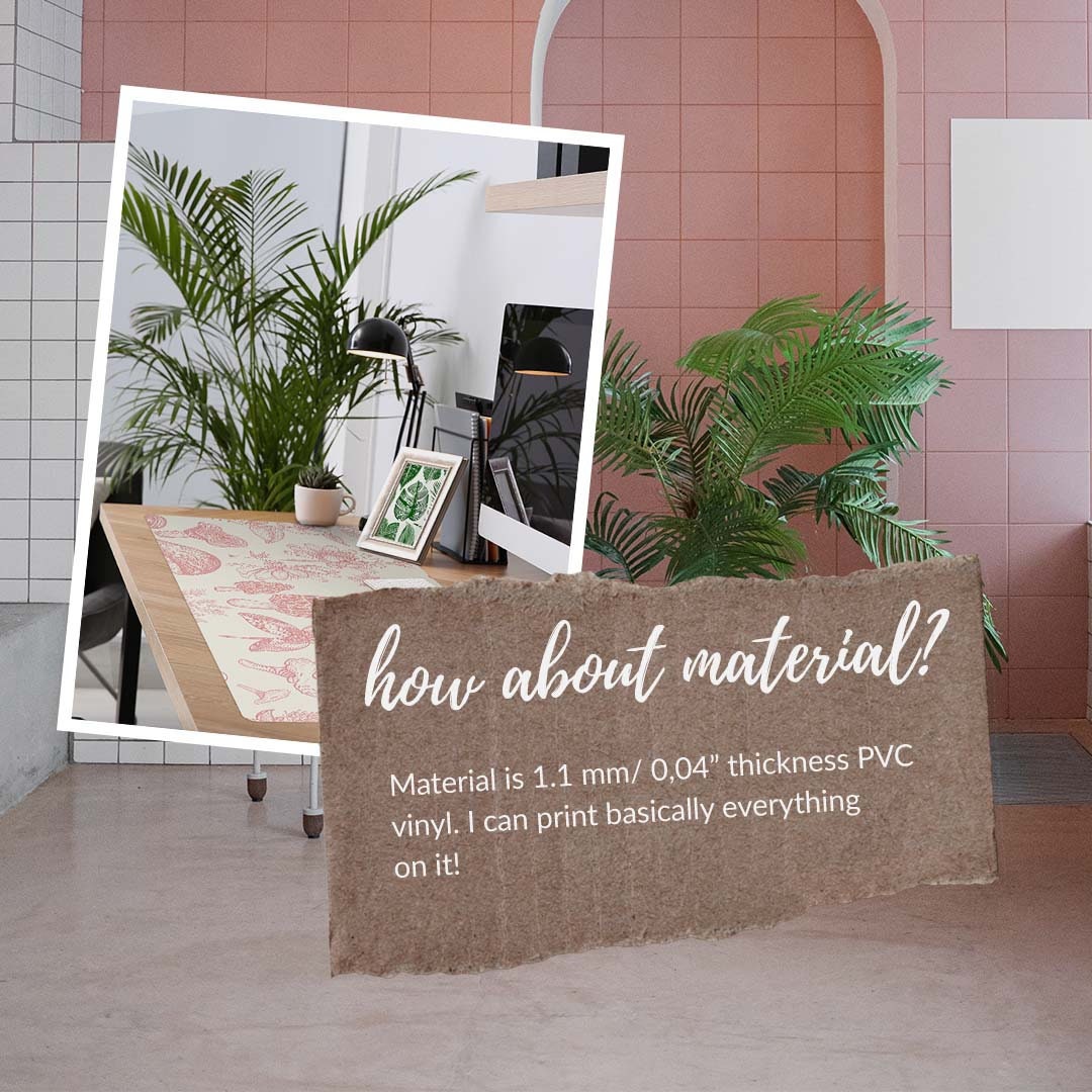 Yellow Retro Tile Desk Mat, Table Protection, Trendy Workspace ...